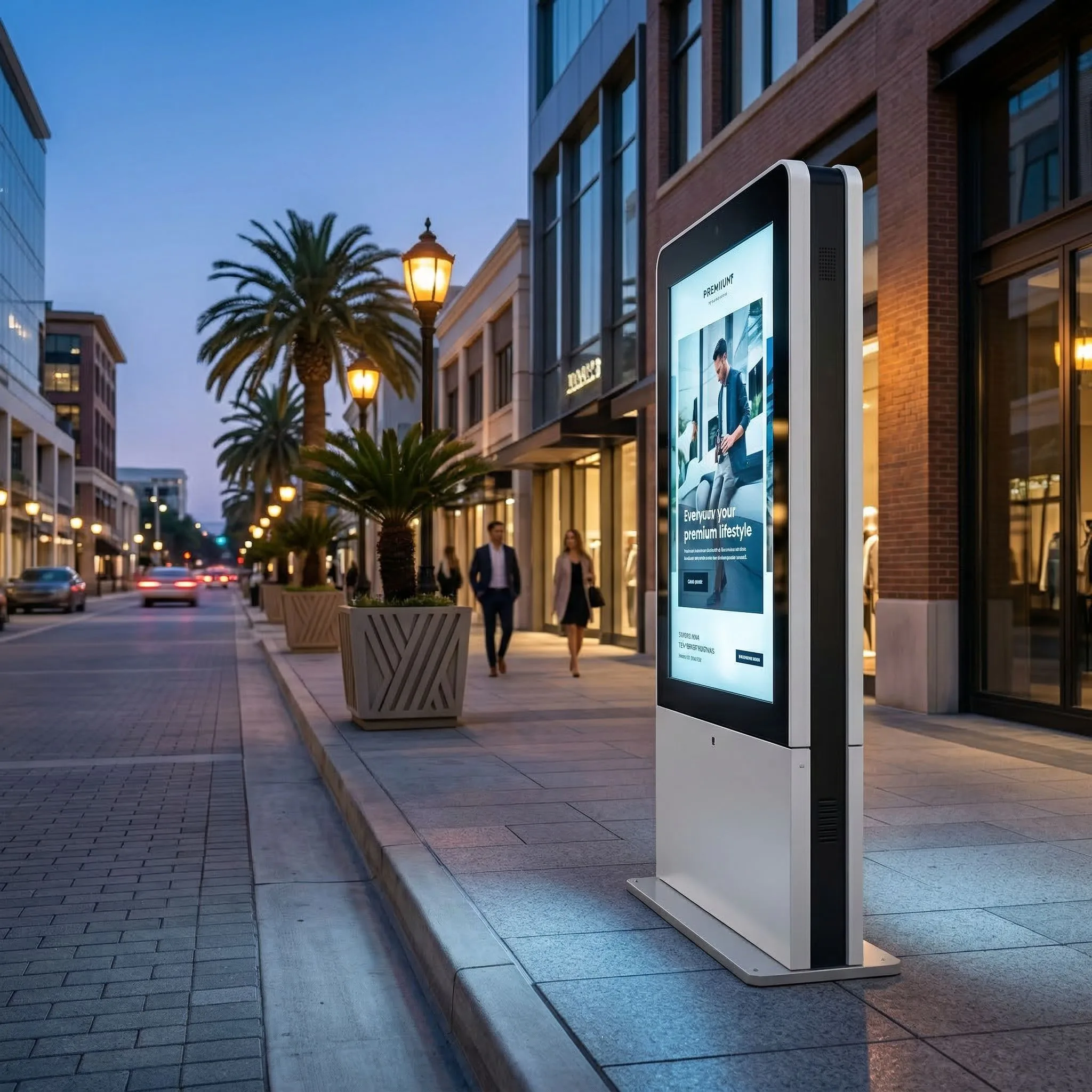 Sunlight-readable outdoor display in a field environment
